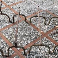 Trispiti artigianali in ferro battuto inizi 1900