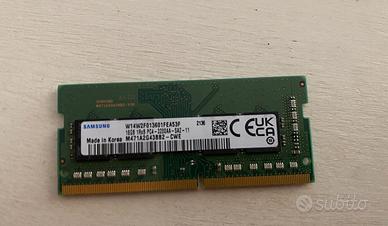 Memoria ram 16gb 1RX8 PC4-3200AA DDR4 notebook