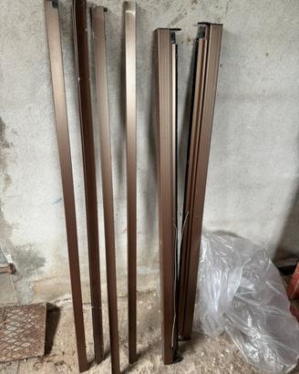 Zanzariere in allumnio brunite