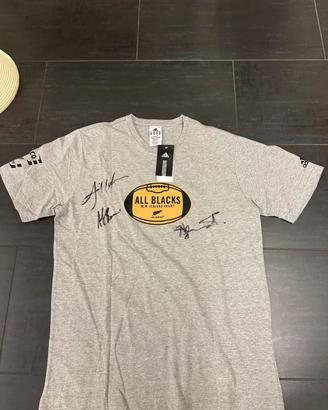 T-shirt Adidas All Blacks grigia firmata