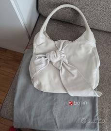 borsa pelle bianca Ballin