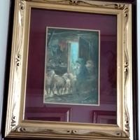 Quadro di Mario Fattori (ovile)