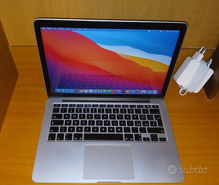 MacBook Pro 13" RETINA i5 SSD 251GB+8GB Garanzia