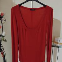 Maglietta rossa Sisley