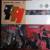 Blocco 4 dischi LP rock anni '80