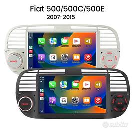 Autoradio 2 DIN Android 12 Fiat 500 (2007–2015)