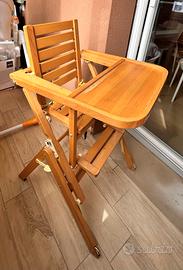 Seggiolone in legno Foppapedretti