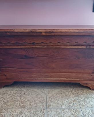 cassapanca legno arte povera