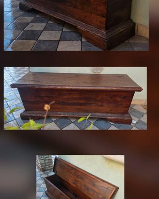 Cassapanca in legno .