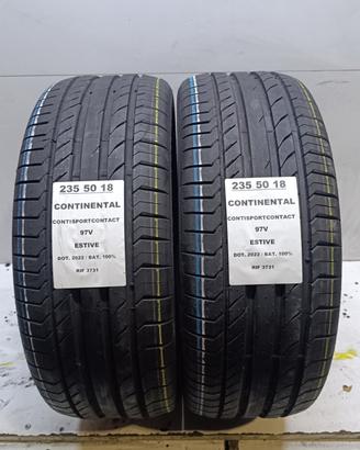 2 GOMME 235 50 18 CONTINENTAL NUOVE RIF3731