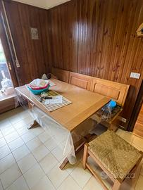 Tavolo cucina Cassapanca contenitore tirolese