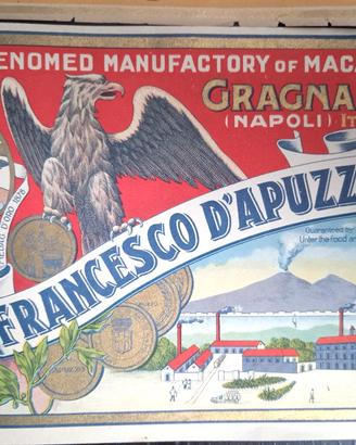 Antica etichetta Francesco D'Apuzzo Gragnano