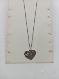 COLLANA IN ACCIAIO CON CUORE PENDENTE