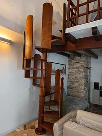 Scala a chiocciola  H 2,55mt-120cm salvaspazio 