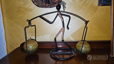 N°2 Candelabri in ferro battuto 