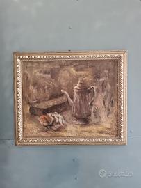 Tina Vaira Quadro dipinto a olio su tela 