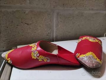 Babouche etnica donna Rossa 37