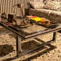 Tavolo fumo vetro e acciaio