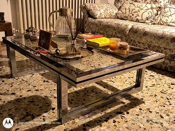 Tavolo fumo vetro e acciaio