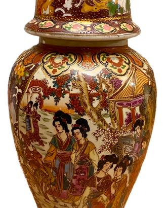 Vaso Potiche vintage Royal Satsuma made in China