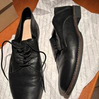 scarpa stregata in vera pelle da donna