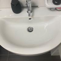 Specchio contenitore + lavabo per bagno