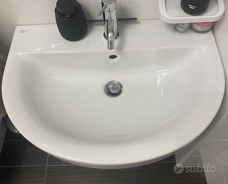 Specchio contenitore + lavabo per bagno