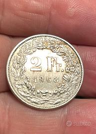 Moneta da 2 franchi svizzeri