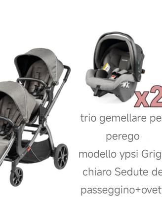 passeggino gemellare Peg Perego Ypsi