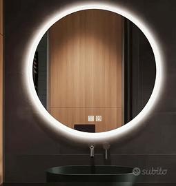 Specchio bagno Led 60cm diametro nuovo