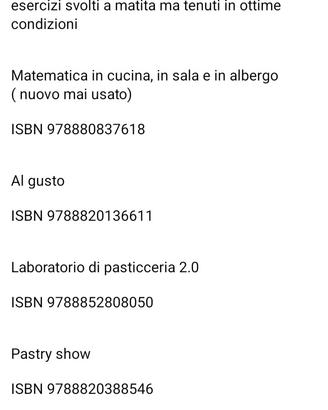 libri alberghiero pasticceria 