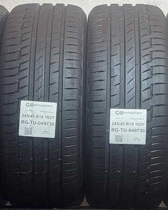 4 Pneumatici 245/45 R19 Continental Premiumcontact