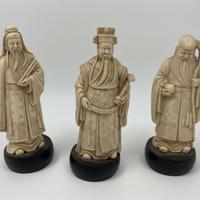Tris Statuette Cinesi Orientali - Divinità Sanxing