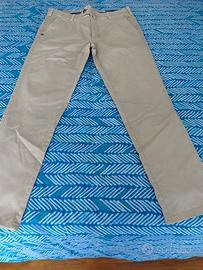 pantaloni lunghi uomo in cotone colore sabbia 