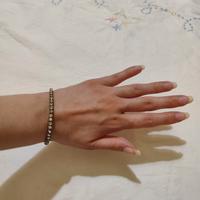 bracciale donna tennis strass vintage 