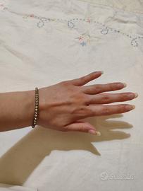 bracciale donna tennis strass vintage 