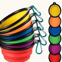 2x Ciotole Pieghevoli Silicone Per Cani e Gatti