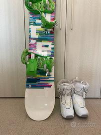 Tavola da Snow 152 cm + scarponi SALOMON tg. 41