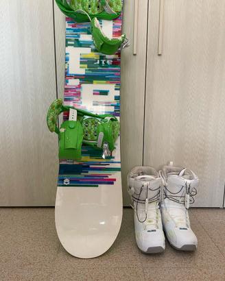 Tavola da Snow 152 cm + scarponi SALOMON tg. 41