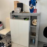 Mobile moderno bianco e cemento – design elegante