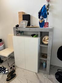 Mobile moderno bianco e cemento – design elegante