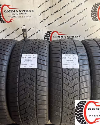 4 PNEUMATICI 255/40 R20 TRACMAX INVERNALI 75%