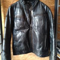 giubbotto pelle nero tg. L Timberland 