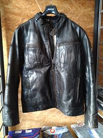 giubbotto pelle nero tg. L Timberland 