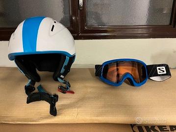 Casco e maschera da sci junior