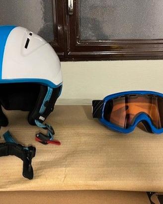 Casco e maschera da sci junior
