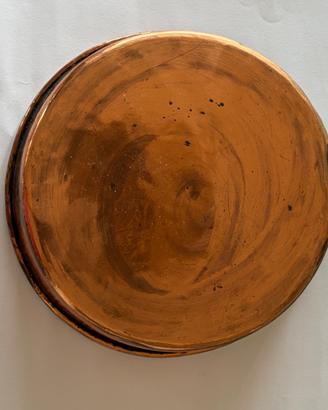 Teglia Antica in Rame con Anello – Diametro 32cm