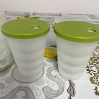 Bicchieri con coperchio Tupperware