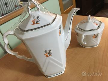 TEIERA E ZUCCHERIERA ART DECO