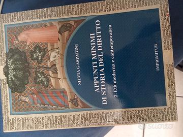 Appunti minimi storia del diritto S. Gasparini